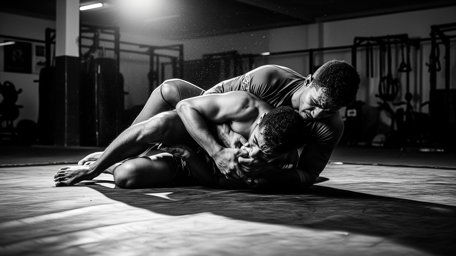 Combat de luta livre au sol